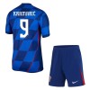 Maillot de Supporter Croatie Kramaric 9 Extérieur Euro 2024 Pour Enfant